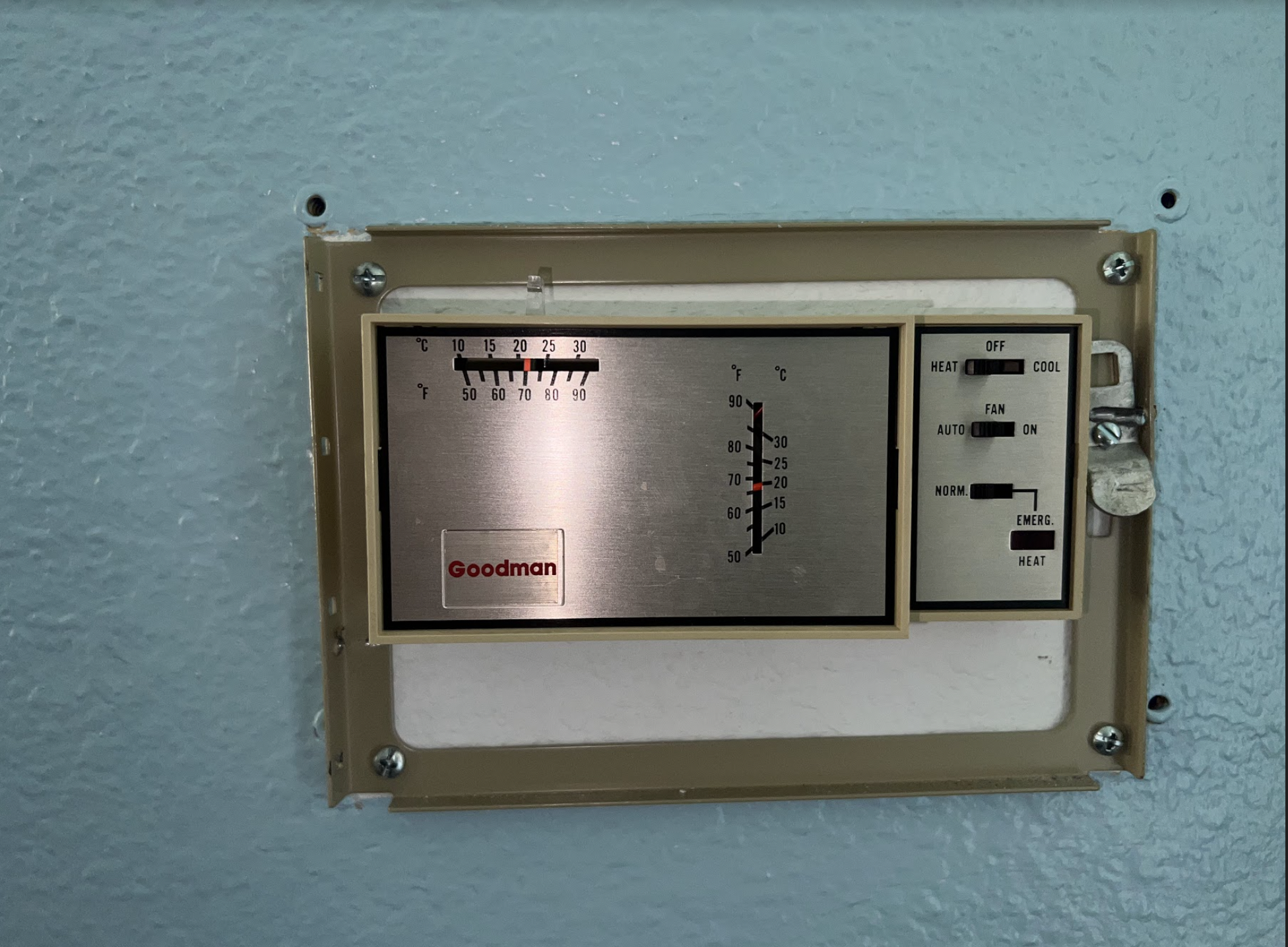 thermostat in ARC lounge